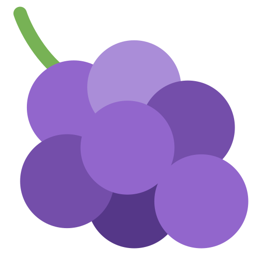 Grapes, fruit, emoj, symbol, food icon - Free download