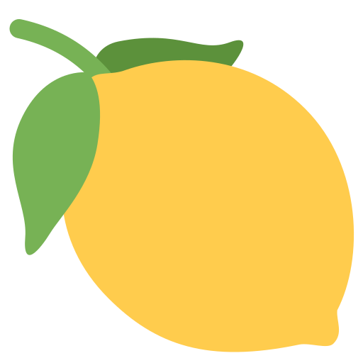 Lemon, fruit, emoj, symbol, food icon - Free download
