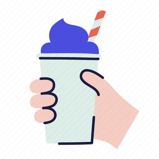 Smoothie, juice, drink, beverage, dessert, milkshake, doodle icon - Download on Iconfinder