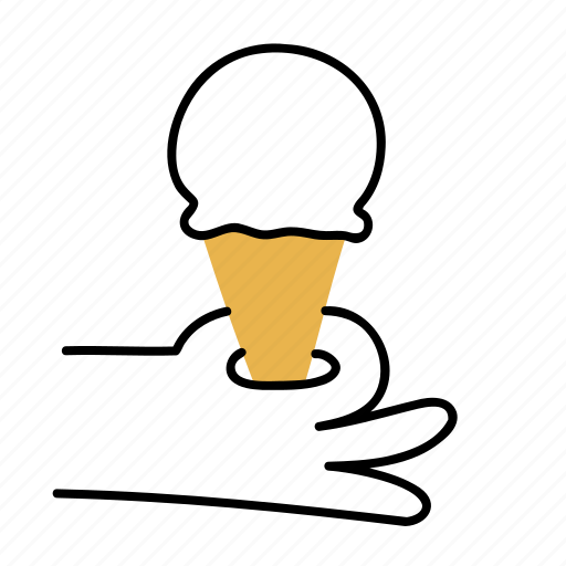 Ice, cream, cone, dessert, food, icecream, summer icon - Download on Iconfinder