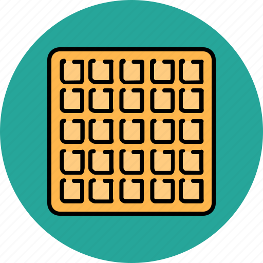 Breakfast, food, large, sweet, waffle icon - Download on Iconfinder