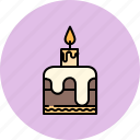 birthday, cake, candle, chocolate, small