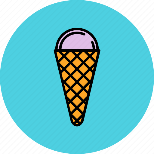 Cold, cone, cream, dessert, ice, sweet icon - Download on Iconfinder