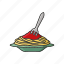 food, italian food, pasta, spaghetti icon 