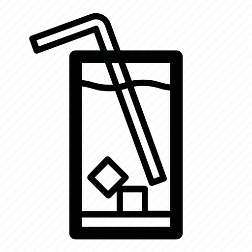 Cocktail, cola, cold, drink, ice, tubule, water icon - Download on Iconfinder