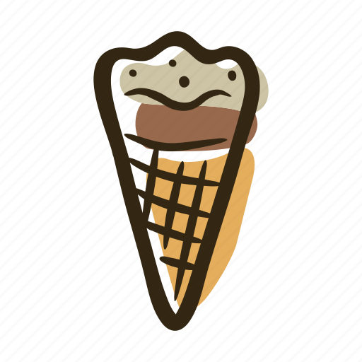 Dessert, frozen, ice cream, ice cream cone, milk, sweet icon - Download on Iconfinder