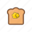 bread, breakfast, butter, food, pancake icon 