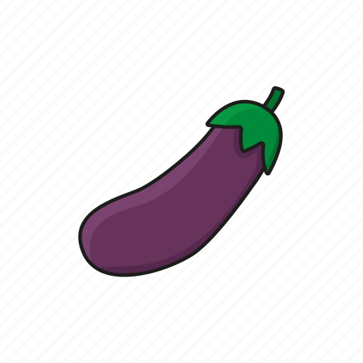 Aubergine, eggplant, food, melongene, vegetables icon icon - Download on Iconfinder