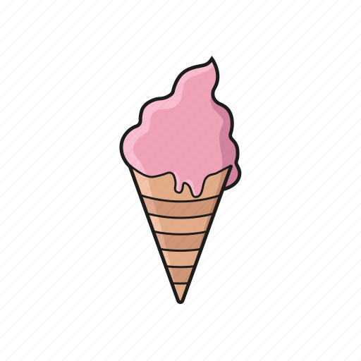 Cone, cream, dessert, food, ice cream icon icon - Download on Iconfinder