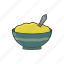 food, meal, pot, soup, spoon icon 