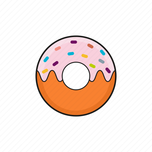 Donut, food, meal, sweets icon icon - Download on Iconfinder
