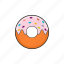 donut, food, meal, sweets icon 