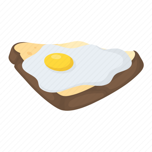 Breakfast, brunch, egg and toast, egg sandwich, fried egg sandwich icon - Download on Iconfinder