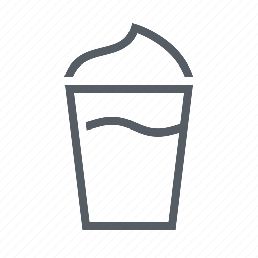 Cream, drink, glass, latte, macchiato icon - Download on Iconfinder