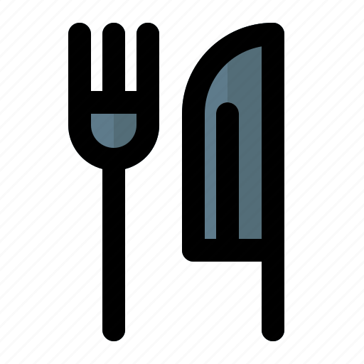 Cutlery, fork, knife, kitchen icon - Download on Iconfinder