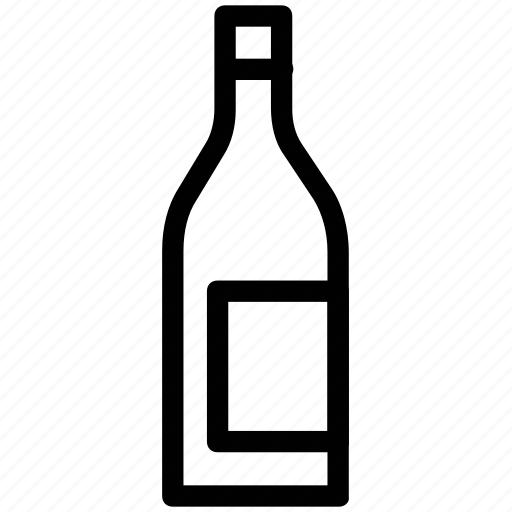 Alcohol, bottle, cocktail, drink, sake bottle, wine, wine half bottle icon - Download on Iconfinder