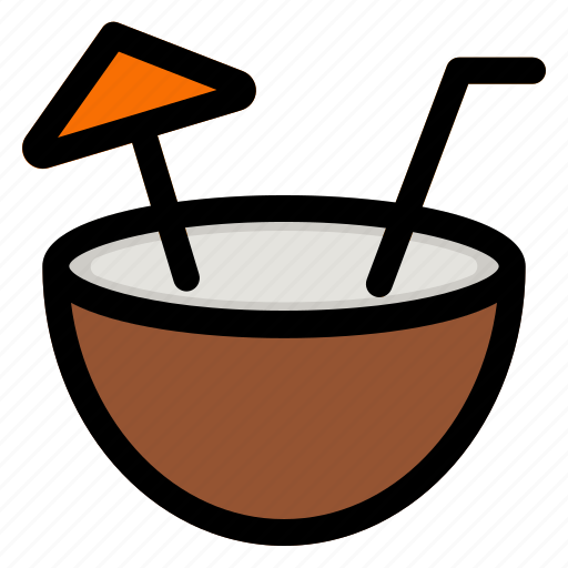 1, coconut, drink, food, coco, fruit icon - Download on Iconfinder