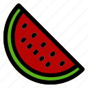 1, watermelon, slice, fruit, food, melon