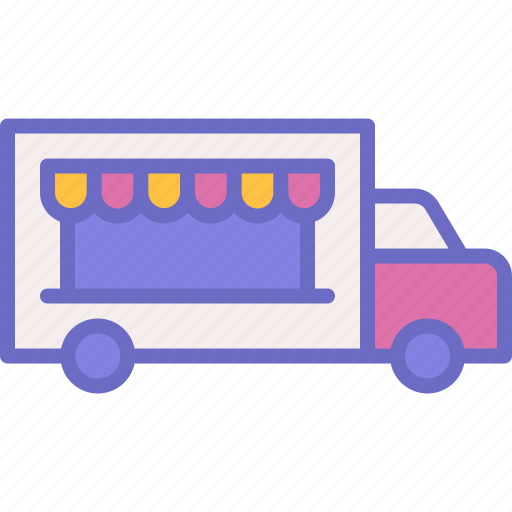 Truck, food, delivery, vehicle, restaurant icon - Download on Iconfinder