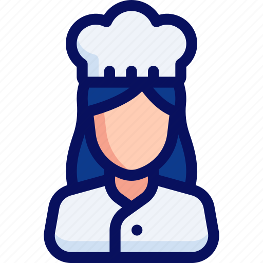Chef, cook, restaurant, woman icon - Download on Iconfinder