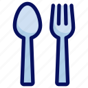 spoon, fork, cutlery, eat