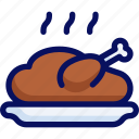 chicken, roasted chicken, turkey, food