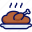 chicken, roasted chicken, turkey, food 
