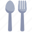 fork, spoon, cutlery, eat 