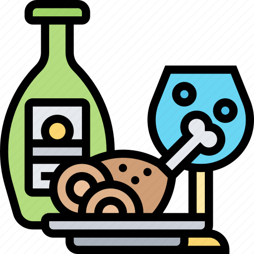 Wine, pairing, food, drink, meal icon - Download on Iconfinder