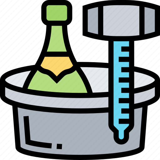 Wine, temperature, thermometer, measuring, alcohol icon - Download on Iconfinder