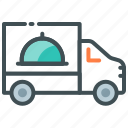 food, food delivery truck, online order, truck