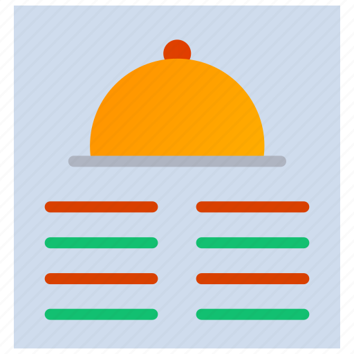 Food, food list, hotel, menu, restaurant icon - Download on Iconfinder