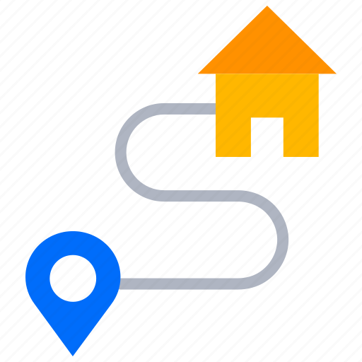 Address, delivery location, gps, home delivery, route icon - Download on Iconfinder