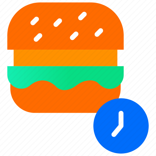 Burger, date, food delivery, on time delivery, order food icon - Download on Iconfinder