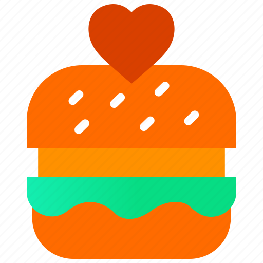 Application, burger, favorite food, food app, heart, wishlist icon - Download on Iconfinder