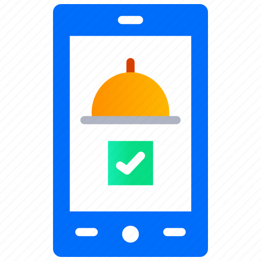 Confirmation, food app, food application, order successful, select food icon - Download on Iconfinder