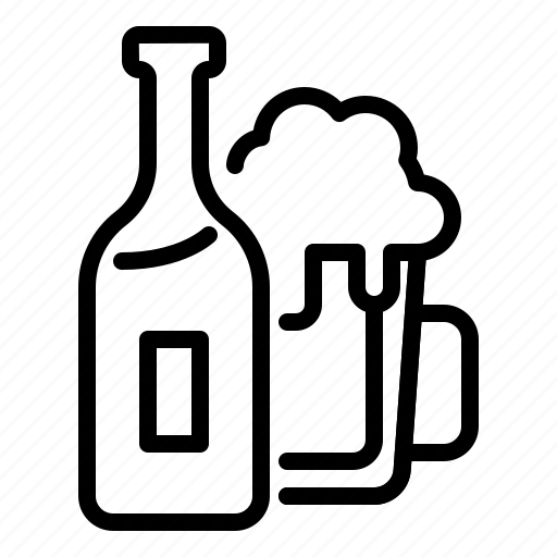 Alcohol, bottle, glass icon - Download on Iconfinder