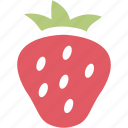 strawberry, berry, eat, food, fruit, sweet