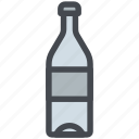bottle, wine, drink, glass, water