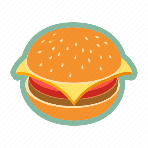 Fast food, ground beef, hamburger, junk food, sandwich icon - Download on Iconfinder