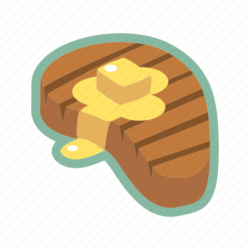 Grilled, meat, ribeye, steak, topping icon - Download on Iconfinder