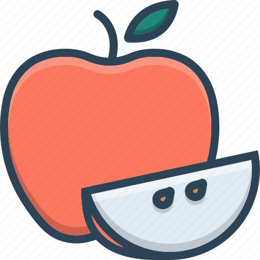 Apple, food, fruit, healthy, leaf, piece icon - Download on Iconfinder
