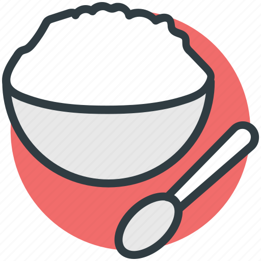 Food, food bowl, meal, rice bowl, spoon icon - Download on Iconfinder