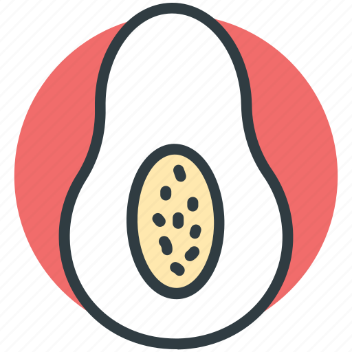 Avocado, food, fruit, half avocado, pear, pome icon - Download on Iconfinder