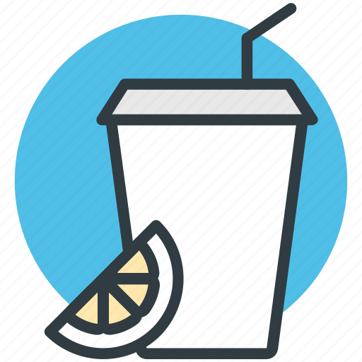 Disposable glass, fruit juice, healthy juice, orange juice, straw cup icon - Download on Iconfinder