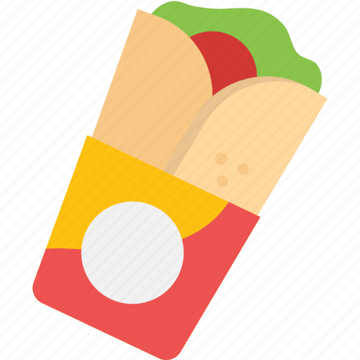 Burrito, rolled tortilla filled, taco, fast, delivery icon - Download on Iconfinder