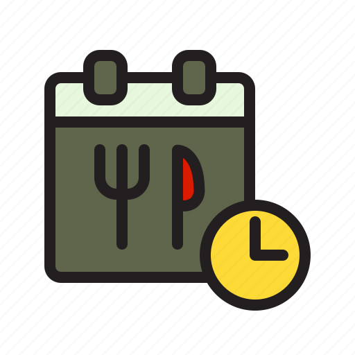 Schedule, food, order, delivery, time, date, service icon - Download on Iconfinder