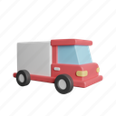 delivery, truck, front, shipping, box, package, transport, vehicle 