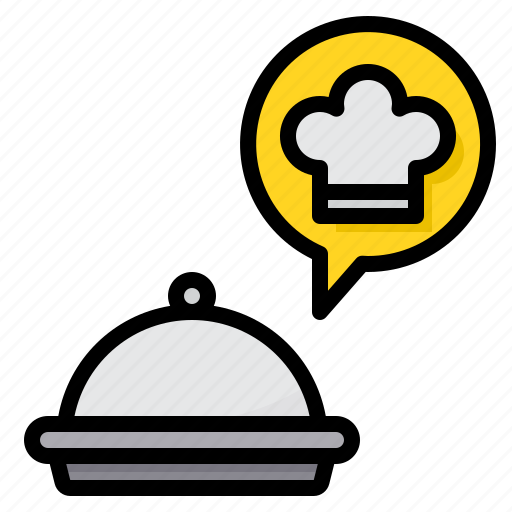 Delivery, food, message, order, tray icon - Download on Iconfinder