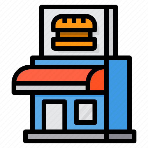Berger, building, food, resturant, shop icon - Download on Iconfinder